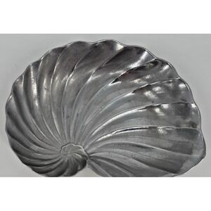 Vintage Wilton Pewter Nautilus Shell Bowl Decorative Metal Serving Dish Pennsylv